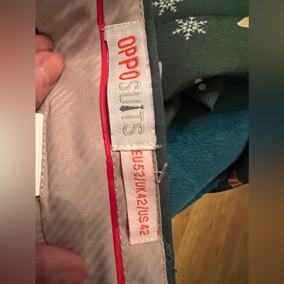 NEW OPPOSuit Men’s Santa and candy cane Ugly Holiday Pants. Sz 42z Green. - Picture 8 of 10